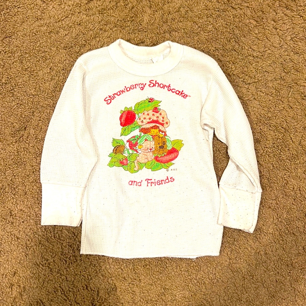 COPY - Vintage Strawberry Shortcake Thermal Size 2T/3T EUC